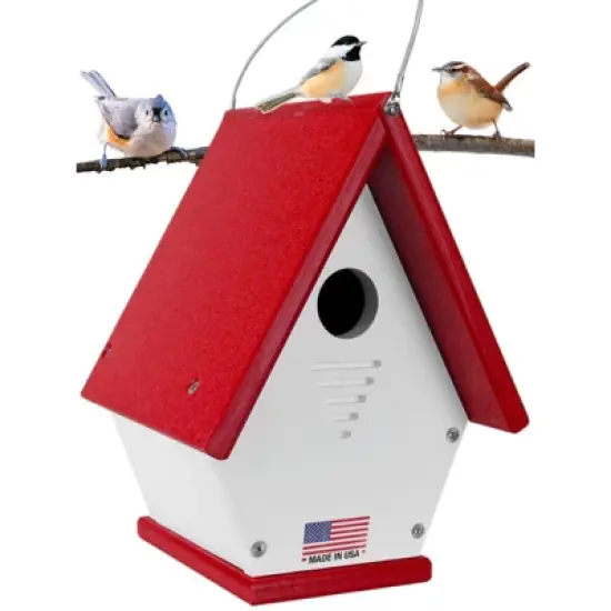 JCS Wildlife Wren, Chickadee, and Warbler Chateau Birdhouse image {12}