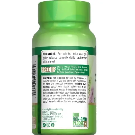 Nature's Truth Black Cohosh | 100 Capsules | Root Extract | Non-GMO & Gluten Free Supplement image {7}
