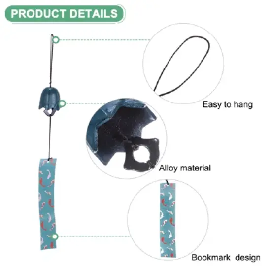 Unique Bargains Metal Japanese Traditional Ornament Tulip Wind Chime 1 Pc image {1}