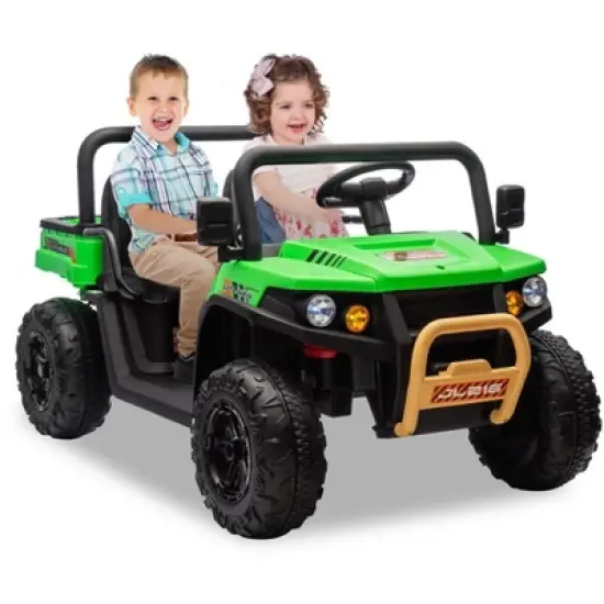 24v Ride On Dump Truck, 2 Seater Electric Ride On Car Toy for Kids, Battery Powered UTV image {9}