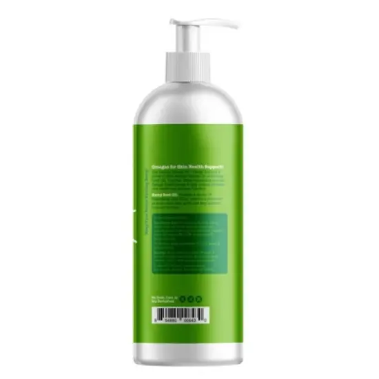 Zesty Paws Hemp Elements for Skin Health Salmon Omega Oil Plus Hemp for Dogs and Cats image {2}
