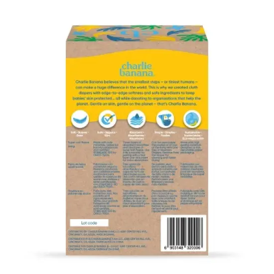 Charlie Banana Fleece Reusable Diaper Inserts - 3ct image {3}