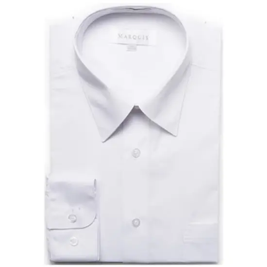 Classic Regular Fit Long Sleeve Point Collar Dress Shirt image {21}