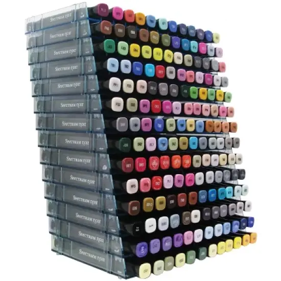 Spectrum Noir Marker Storage Racks Clear 14/Pkg - Empty-Holds 168 image {2}