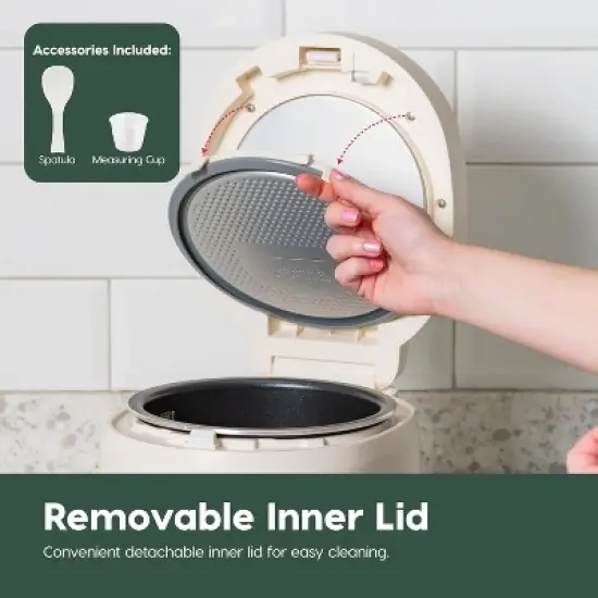 IRIS USA Micom Japanese Rice Cooker, Recipe Presets, Slow Cooker, Steamer, Hot Pot & Warming Function image {6}