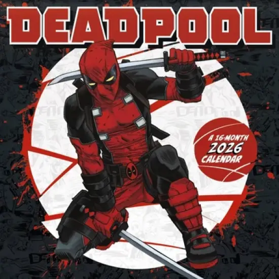 Marvel 2026 Deadpool 12"x12" Wall Calendar image {7}