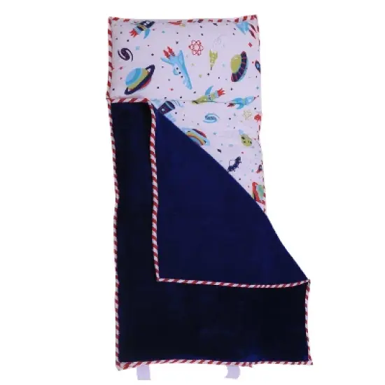 Bacati - Space Multicolor Boys Cotton Toddler Nap Mat image {3}