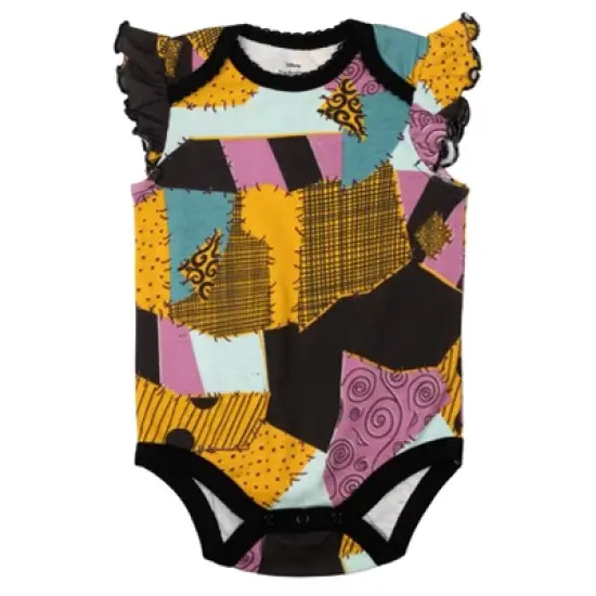 Disney Nightmare Before Christmas Jack Skellington Sally Baby Girls 5 Pack Bodysuits  image {3}