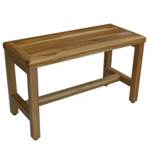 EcoDecors&reg; Eleganto&reg; 30" Teak Wood Shower Bench in EarthyTeak Finish image {11}