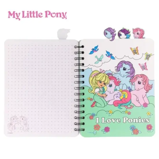 Inkology, LLC My Little Pony Trio 4-Tab Spiral Notebook With 160 Dotted Sheets | 6 x 9 Inches image {3}