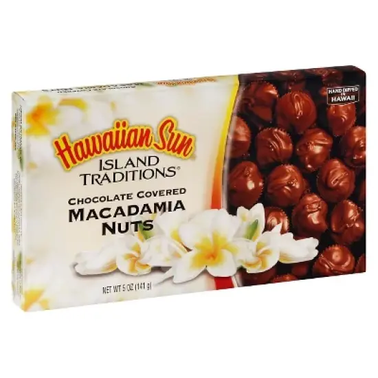Hawaiian Sun Dark Chocolate Macadamia Cluster - 5oz image {1}