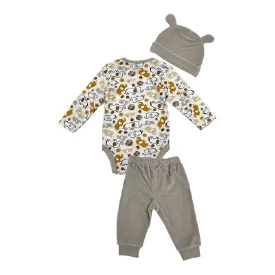 Chick Pea Baby Girl Layette Long Sleeve Newborn Onesie and Pants Jogger Set image {4}