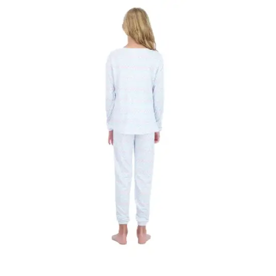 Sleep On It Girls 2-Piece Hacci Pajama Set - Chevron image {2}