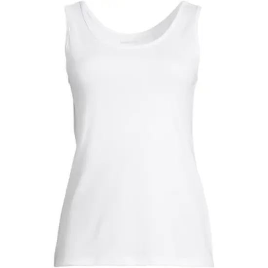 Lands' End Women's Tall Cotton Tank Top image {6}