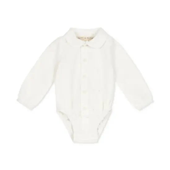 Hope & Henry Layette Baby Girl Long Sleeve Bodysuit and Jumper Set, Infant image {3}