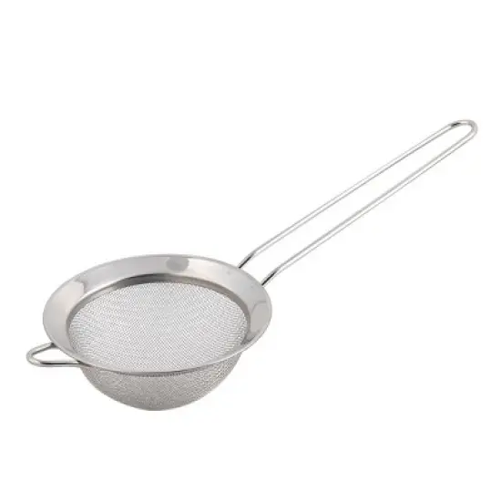 Unique Bargains Kitchen Dining Room Metal Tea Oil Spice Flour Mesh Strainer 3.9'' Dia 1 Pc image {3}