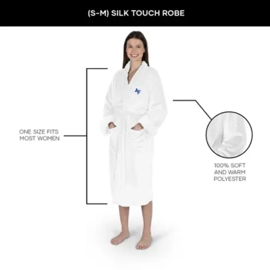 NCAA Air Force Falcons White Out Silk Touch Robe Small/Medium image {4}