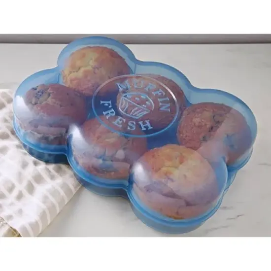 Fresh Keeper  Reusable Air Tight Muffin Storage Container image {1}