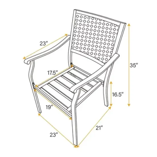 7pc Outdoor Dining Set with Expandable Metal Table - Captiva Designs image {10}