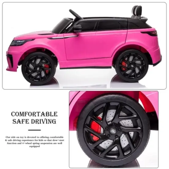 Sandinrayli 12-Volt Kids Ride On Car Licensed Land Rover Battery Powered Electric Vehicle Toy with Remote Control image {4}