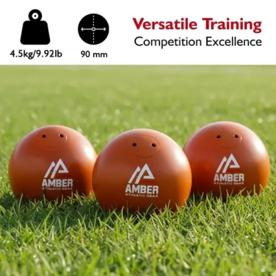 Amber Fight Gear Precision Performance Iron Shot Put,versatile for training& competition,with sturdy cast iron build and durable polyurethane coating. image {3}
