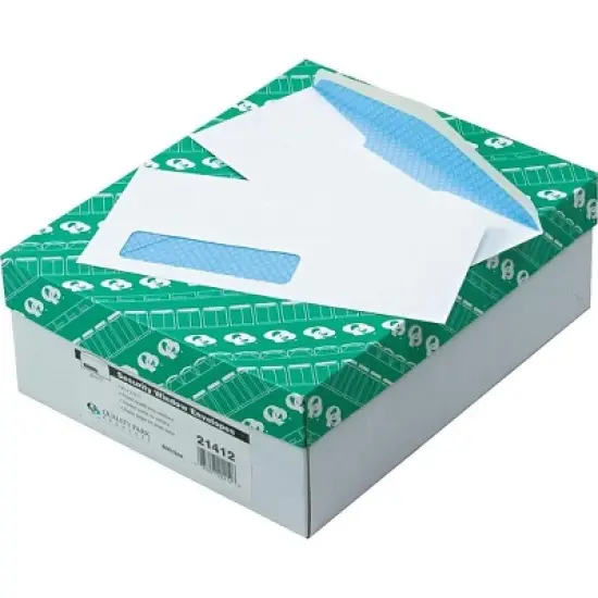 Quality Park Window Envelope Address Window #10 4 1/8 x 9 1/2 White 500/Box 21412 image {1}