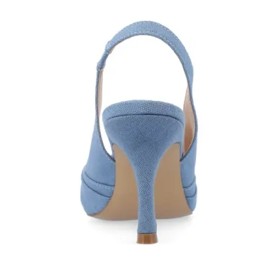 Journee Collection Womens Bahar Sling Back Pointed Toe Pumps image {2}