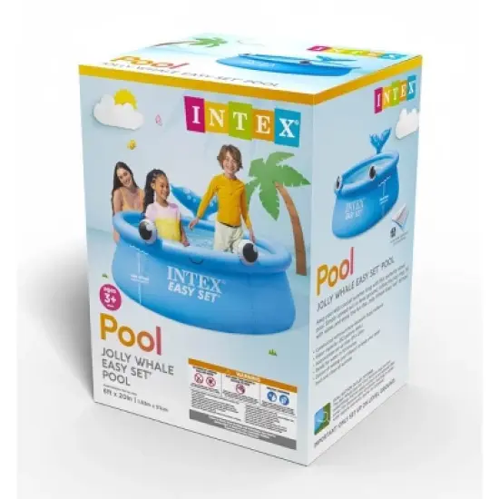 Intex 26102EH Jolly Whale Easy Set 6ft X 20in Inflatable Pool image {3}