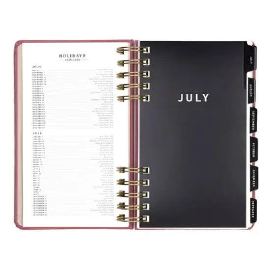 Altitude Planner 5"x8" 2025-2026 Monthly & Weekly Mauve Pink image {5}