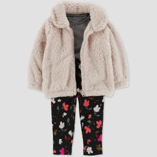 Carter's Just One You&reg;️ Baby Girls' Floral Jacket & Bottom Set image {1}