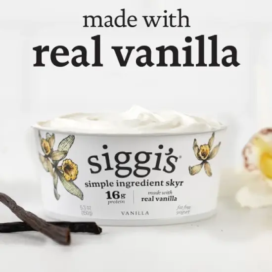 siggi's Nonfat Vanilla Icelandic-Style Skyr Yogurt - 4pk/5.3oz Cups image {2}
