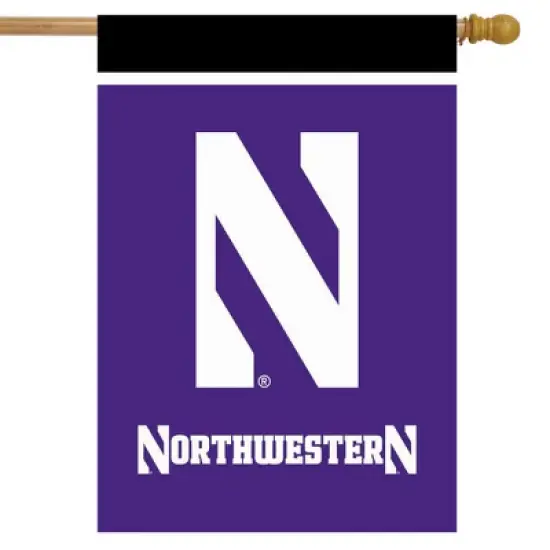 Briarwood Lane Northwestern University NCAA Licensed House Flag 28" x 40" image {1}