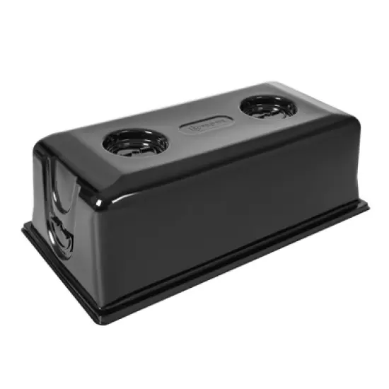 SUNPACK Sundome Plastic Multi-Vented Blackout Humidity Dome, Black, 7in image {3}