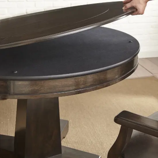 Rudy Dining and Game Table Walnut - Steve Silver Co. image {2}