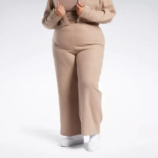 Reebok Classics Reverse Fleece Wide Leg Pants (Plus Size) Womens Athletic Pants image {8}