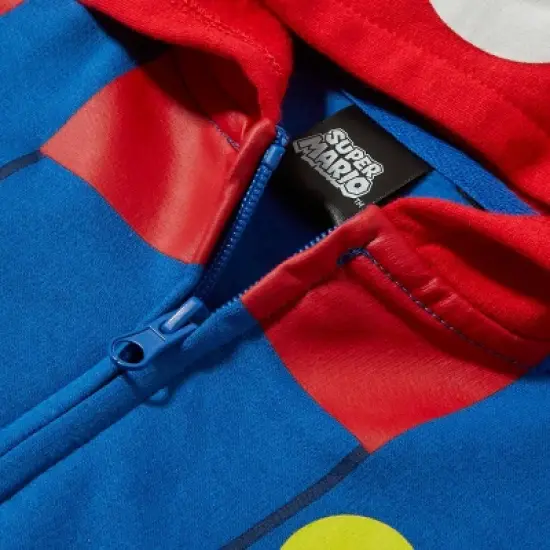 Boys' Nintendo Super Mario Cosplay Sweatshirt - Royal Blue/Red image {2}