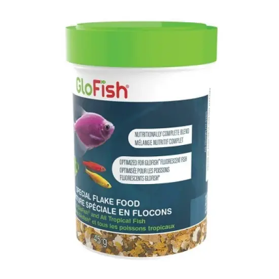 GloFish Special Flake Food Color-Enhancing Tropical Dry Fish Food - 1.59oz image {8}