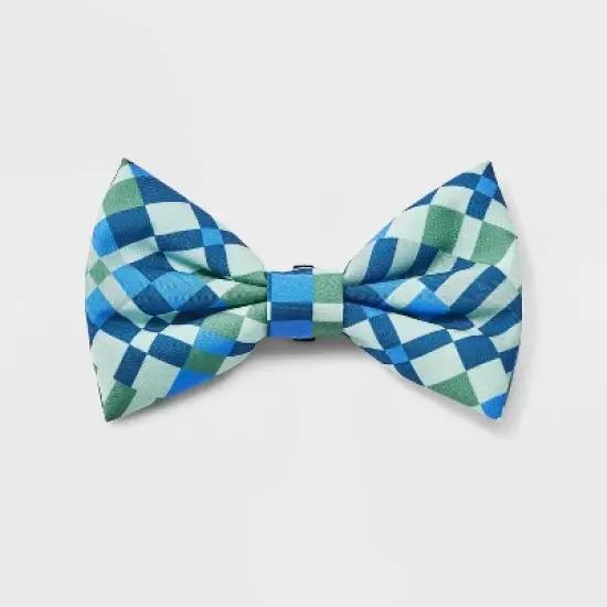 Geo Check Dog Bowtie - Boots & Barkley&trade; One Size Fits Most image {1}