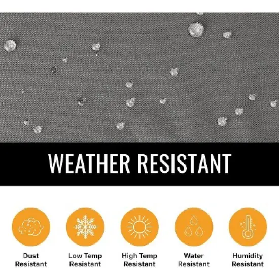 KHOMO GEAR Chaise Lounge Cover &ndash; Heavy-Duty Waterproof, Weatherproof, UV-Resistant Outdoor Patio Furniture Protector &ndash; Durable All-Season - Grey image {4}