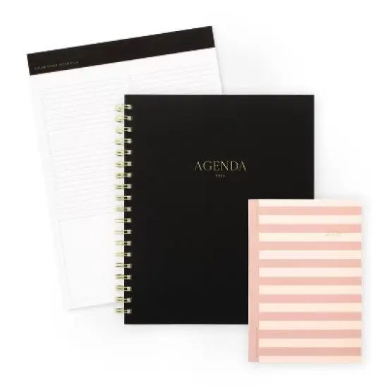 Sugar Paper Essentials 2026 7.313"x5" Small Horizontal Pink/Rose Stripe image {5}