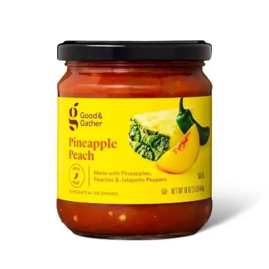 Mild Pineapple Peach Salsa 16oz - Good & Gather&trade; image {2}