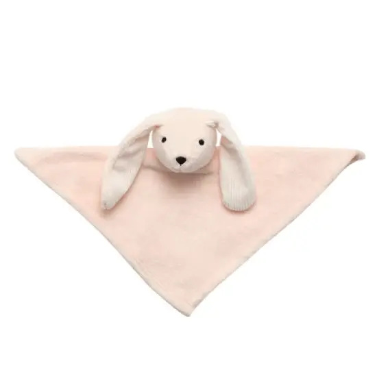 Lambs & Ivy Pink Bunny Soft Baby/Child/Toddler Plush Lovey Security Blanket image {3}