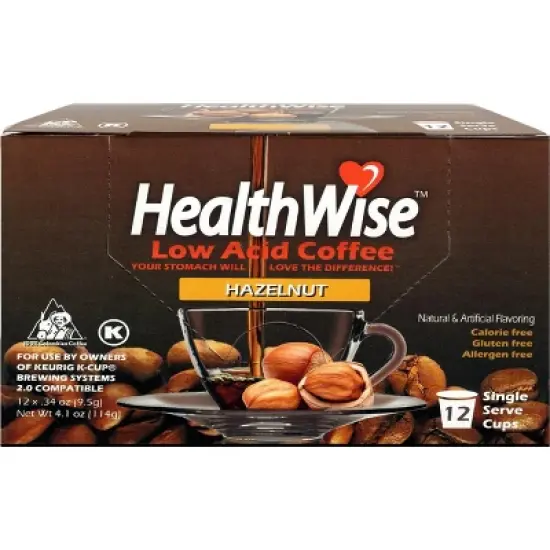 HealthWise Low Acid Hazelnut Keurig K-Cup Coffee Pods image {6}