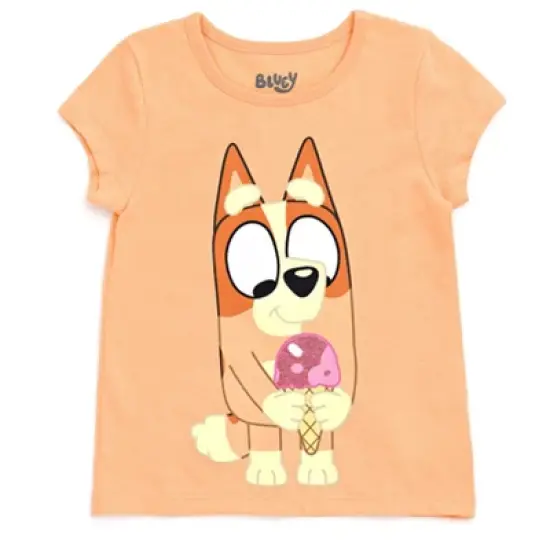 Bluey Bingo Girls 4 Pack T-Shirts Toddler to Little Kid image {4}