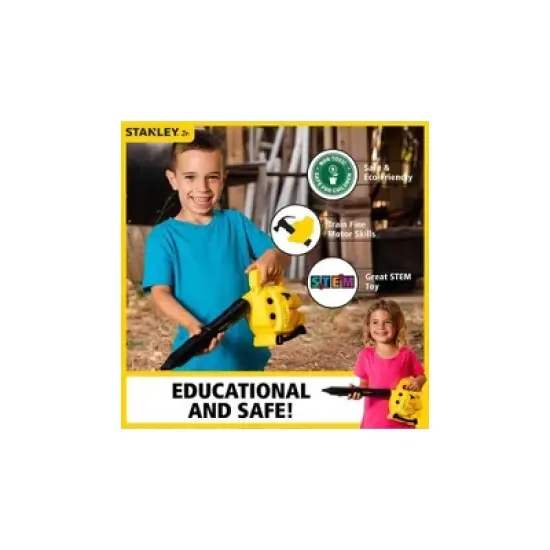 STANLEY Jr. RP007-SY Battery Powered Leaf Blower Toy with 3 Batteries (AA) image {7}