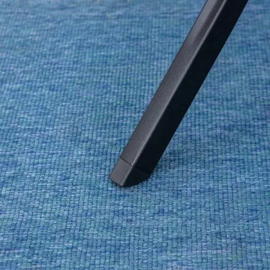 7pc Patio Dining Set with Rectangle Table with 2.6" Umbrella Hole & Steel C-Spring Arm Chairs - Captiva Designs image {4}