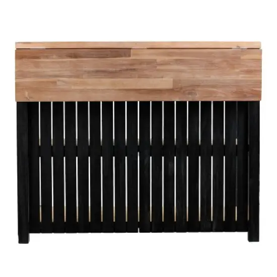 Nashhex Expandable Freestanding Kitchen Island Black/Natural - Aiden Lane image {6}