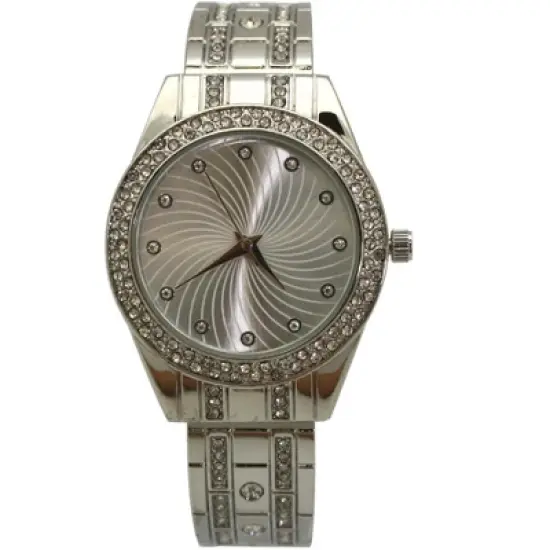 OLIVIA PRATT RHINESTONE SHINY BANGLE WATCH image {7}