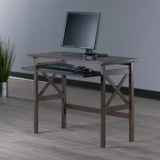 Xander Foldable Desk Oyster Gray - Winsome image {15}