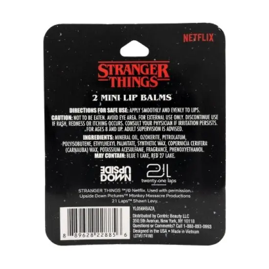 Stranger Things Mini Flavored Lip Balm - 0.25oz/2pk image {1}